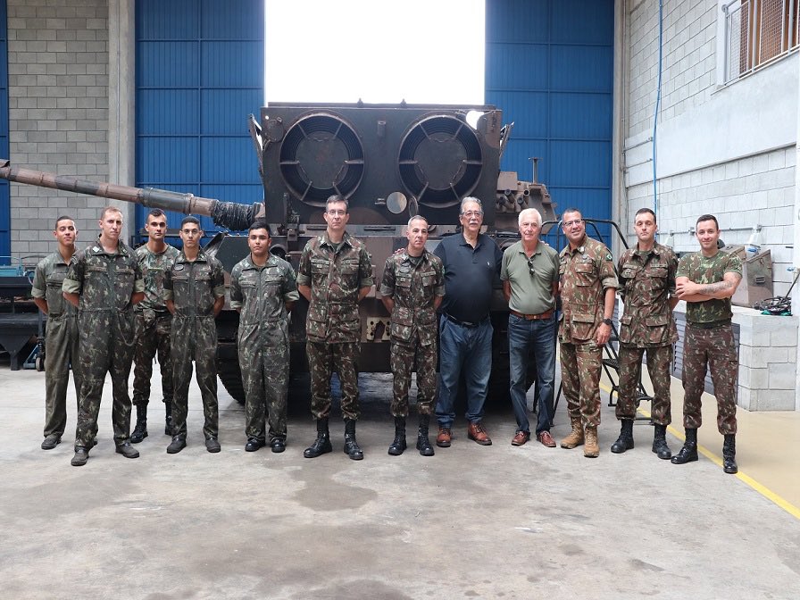 SA_Defensa's tweet photo. The @exercitooficial’s (🇧🇷) Regional Park Maintenance / 5 (Pq R Mnt/5) is attempting to recover of the MBT EE-T1 Osório units prototypes.
The Brazilian Army has received former #ENGESA engineers to help recover the P.1 prototype.
Project to be completed by April 2024. https://t.co/Yt55sYZ64J