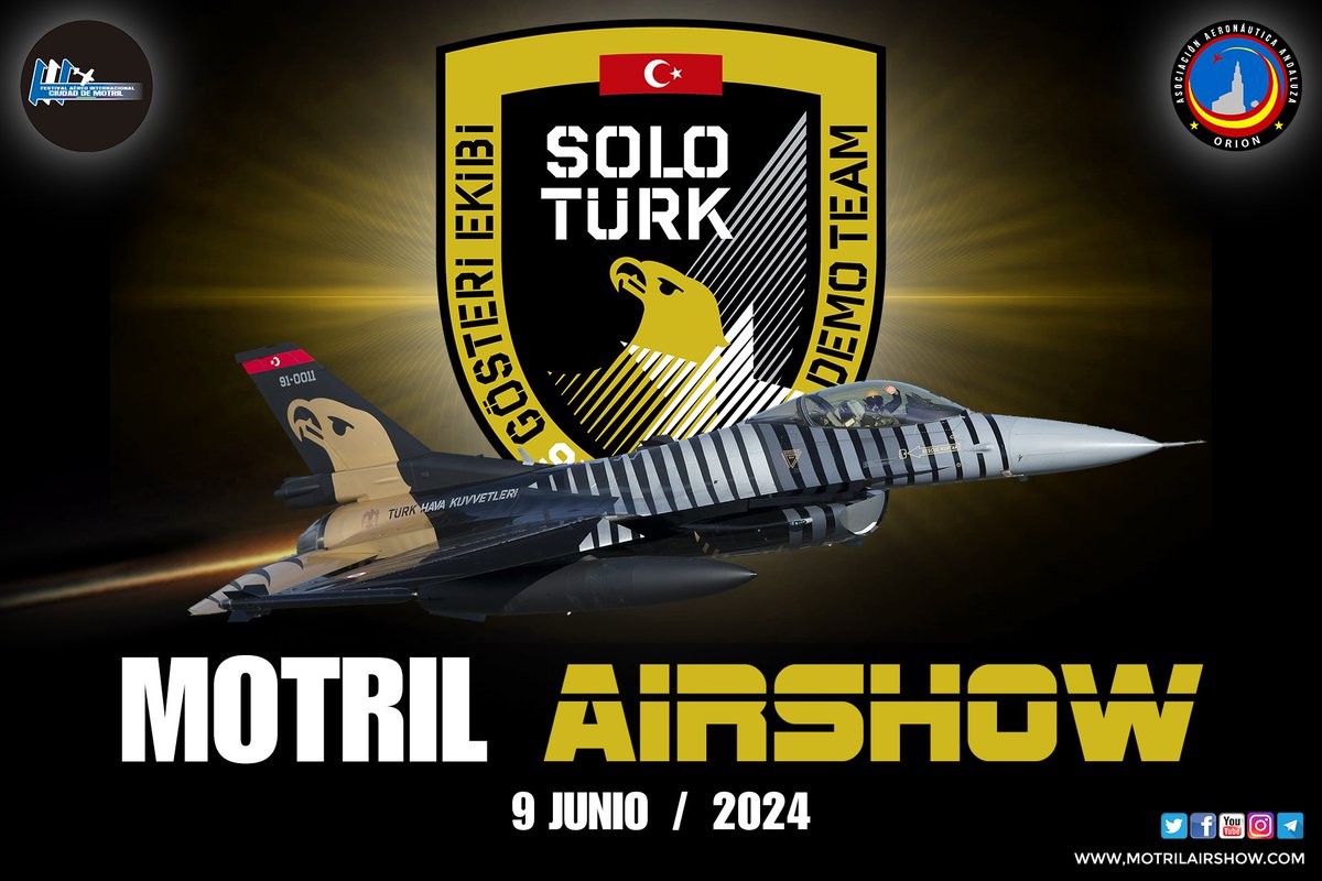 Nada nos hace más ilusión que daros nuevas noticias y… ¡Vuelve a nuestro Festival el <a href="/soloturk/">SOLOTÜRK</a> 

<a href="/TeleMotrilTV/">TELEMOTRIL</a> <a href="/Motril__Digital/">Motril Digital</a> <a href="/MotrilTurismo/">Motril Turismo</a> <a href="/NewsAirshow/">Airshow News</a> <a href="/LiveAirShowTV/">LiveAirshowTV</a> <a href="/Airshowinfohu/">Airshowinfo.hu</a>