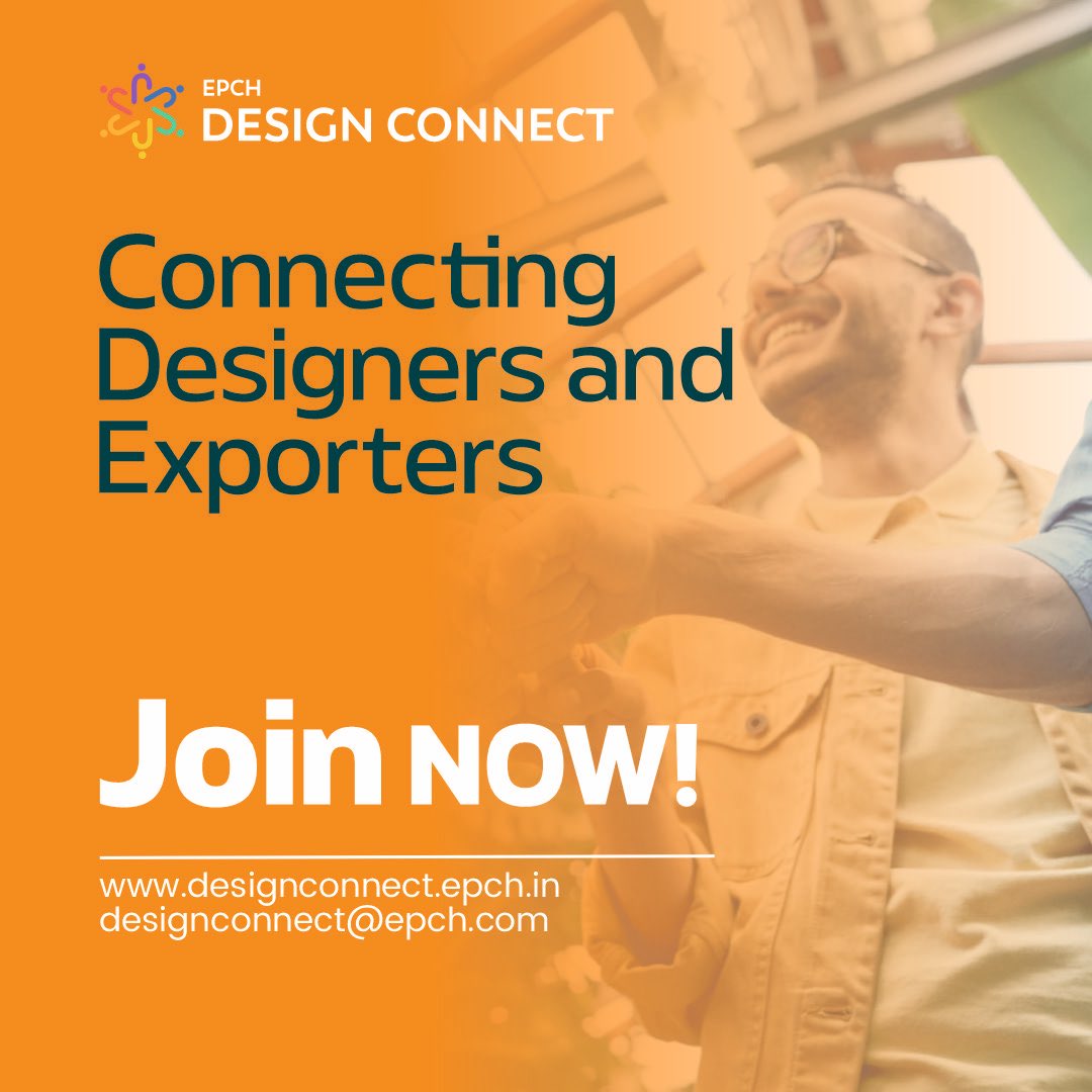 Introducing #DesignConnect by the Export Promotion Council for Handicrafts; a revolutionary platform uniting exporters and global design talent to breathe new life into handicraft exports. Seamlessly connect, collaborate, and elevate your product lines for global appeal.