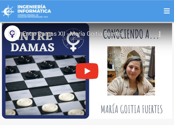 cciinfor's tweet photo. 🟣 Este 8 de marzo, nuestras compañeras de @MujeresEnII presentan una nueva edición de 'Entre Damas'

💻 ¡En su web puedes conocer más de cerca esta interesante iniciativa!

🗣️ ¡Hoy es el turno para conocer a María Goitia, de @coiipa!

https://t.co/h08eQJAzlN https://t.co/oRintsgJRV