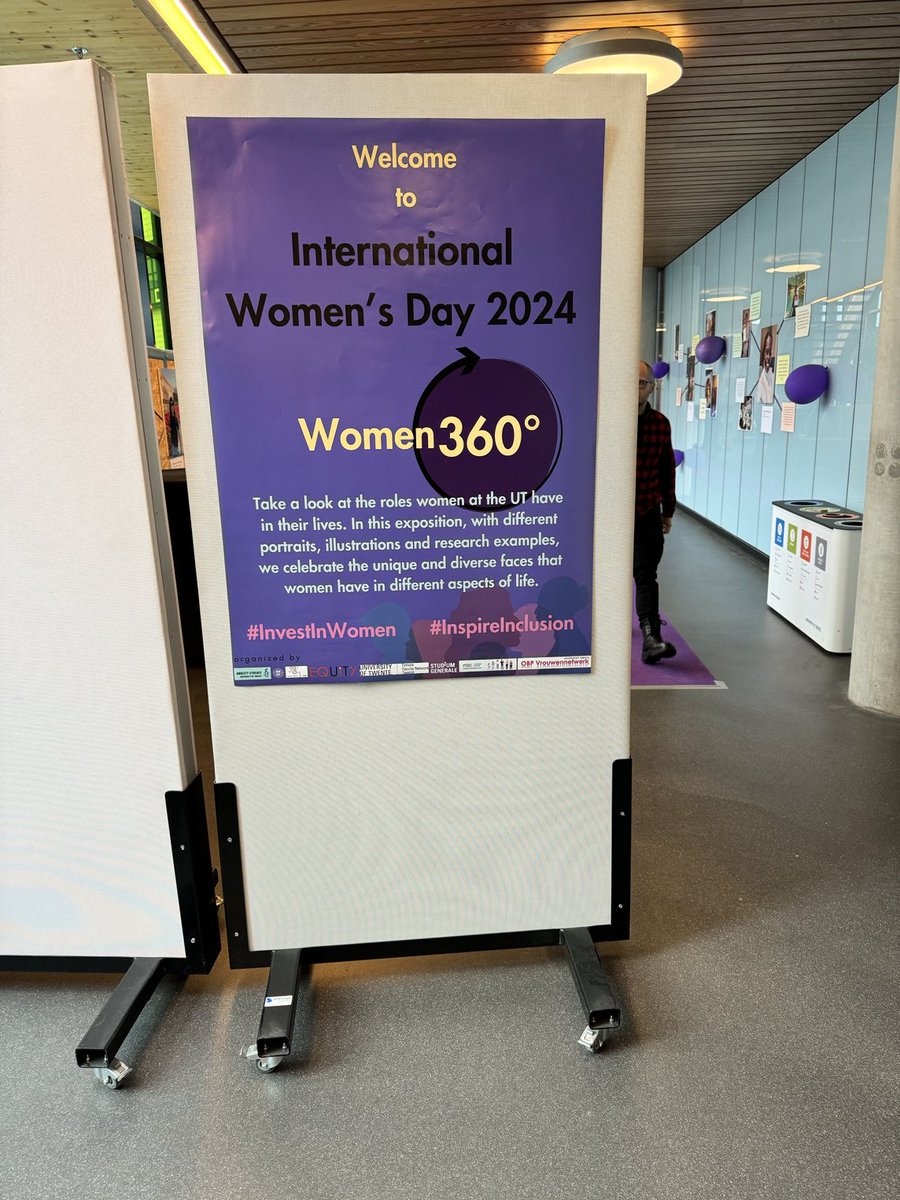 It’s International Women’s Day today. Come to Carré ⁦@UTwente⁩ and check out the exhibition.