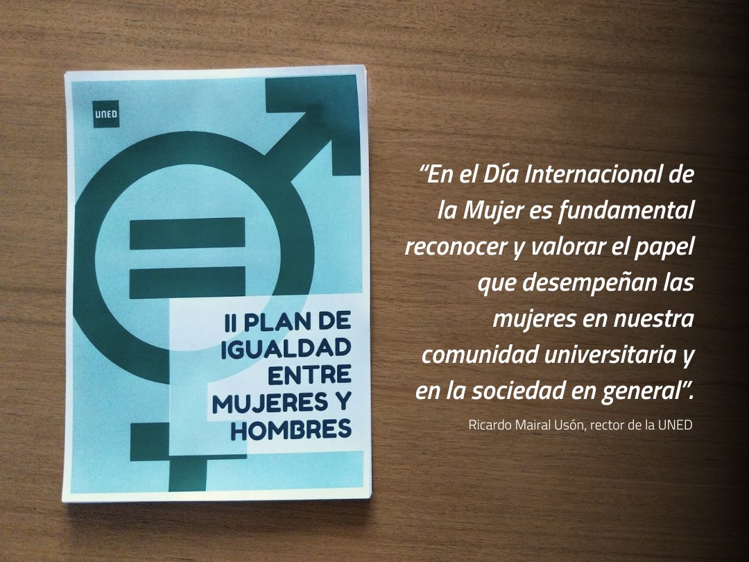 rmairal's tweet image. En el #DíaInternacionalDeLaMujer, reafirmo mi compromiso con la igualdad de género y de oportunidades para las mujeres tanto dentro como fuera de la @UNED.

#SomosUNED #Somos2030 #DíaDeLaMujer