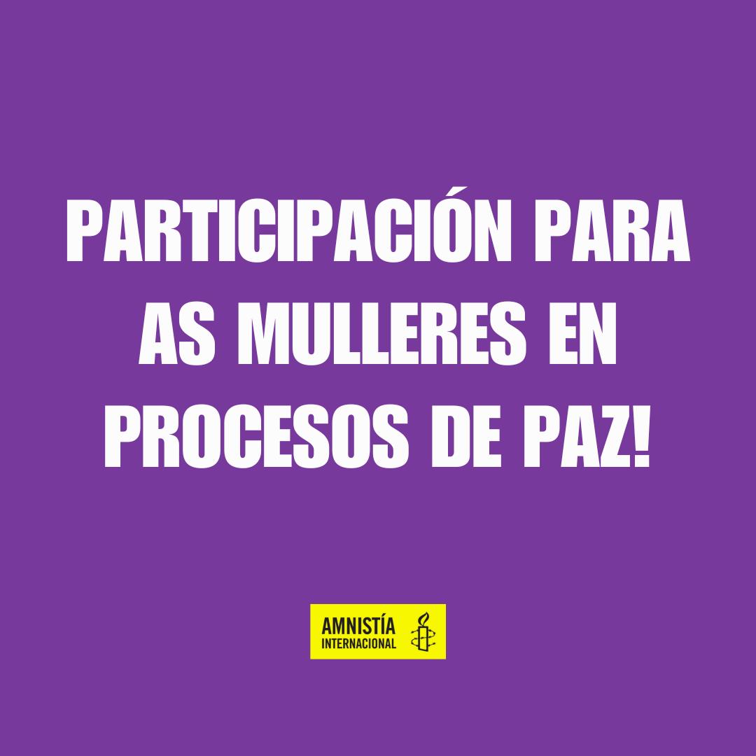Amnistia_Vigo's tweet photo. 🗣️As #mulleres seguen tendo moi pouca representación nas estruturas políticas e de toma de decisións, así como nos procesos de #paz e reparación.
#DDHH #8M2024 #Nonconsinto #StopViolenciaMachista https://t.co/FmTSacC1TC