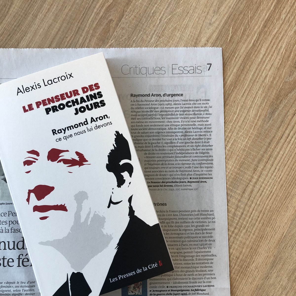 📰 Aujourd’hui dans la presse 📰

« Le Penseur des prochains jours » d’Alexis Lacroix dans le <a href="/MondedesLivres/">Le Monde des livres</a> ! <a href="/JeanBirnbaum/">Jean Birnbaum</a> 

📚 Disponible en librairie