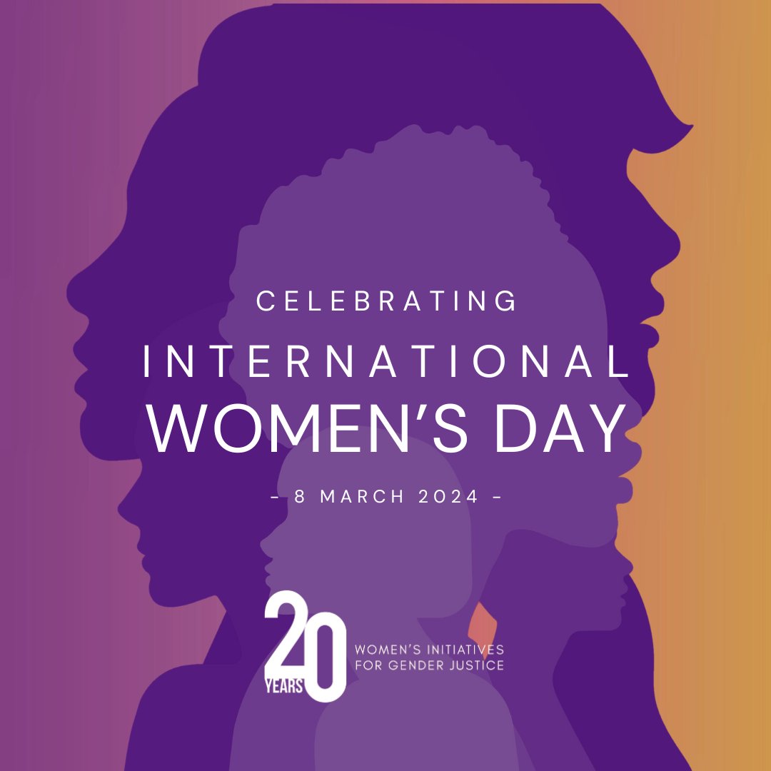 🎉 Happy International Women's Day! 🌍✨As we celebrate 20 years of advocating for global gender justice, we renew our commitment to champion intersectional equality, amplify women's voices, and work together towards a world where every woman and girl can thrive. #IWD2024