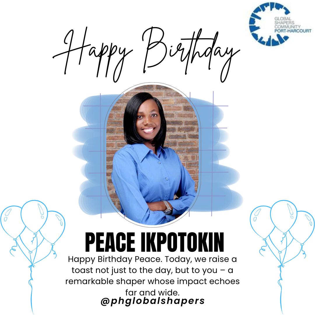 Happy birthday Peace May your years ahead be filled with inspiration, impact, and endless opportunities to shape a better world. Your dedication to making a difference in our community and beyond is truly commendable. Enjoy your special day! 💙