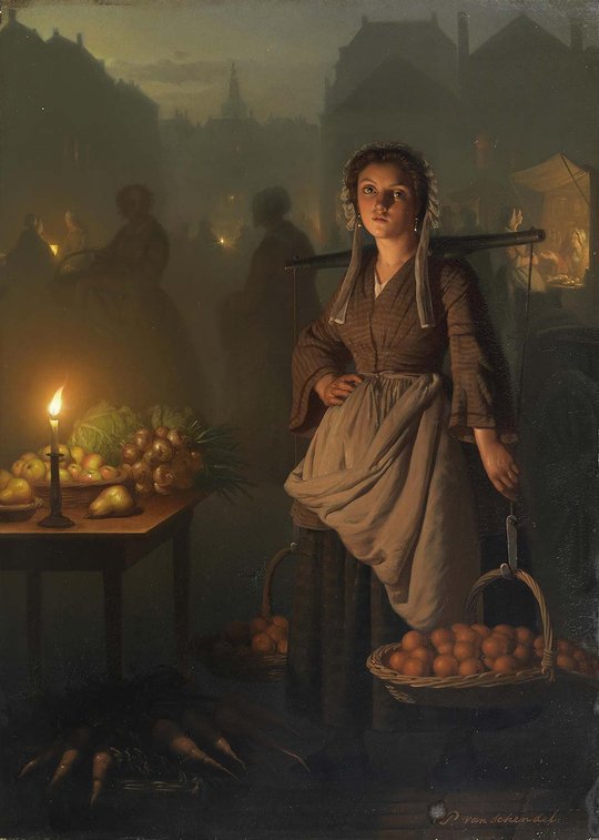 canvastar's tweet photo. 8 Mart Dünya Emekçi Kadınlar Günü Kutlu Olsun 💪

Eser: Petrus van Schendel - Mum Işığında Pazar Yeri

#8Mart2024 https://t.co/mJmu5GuZtP
