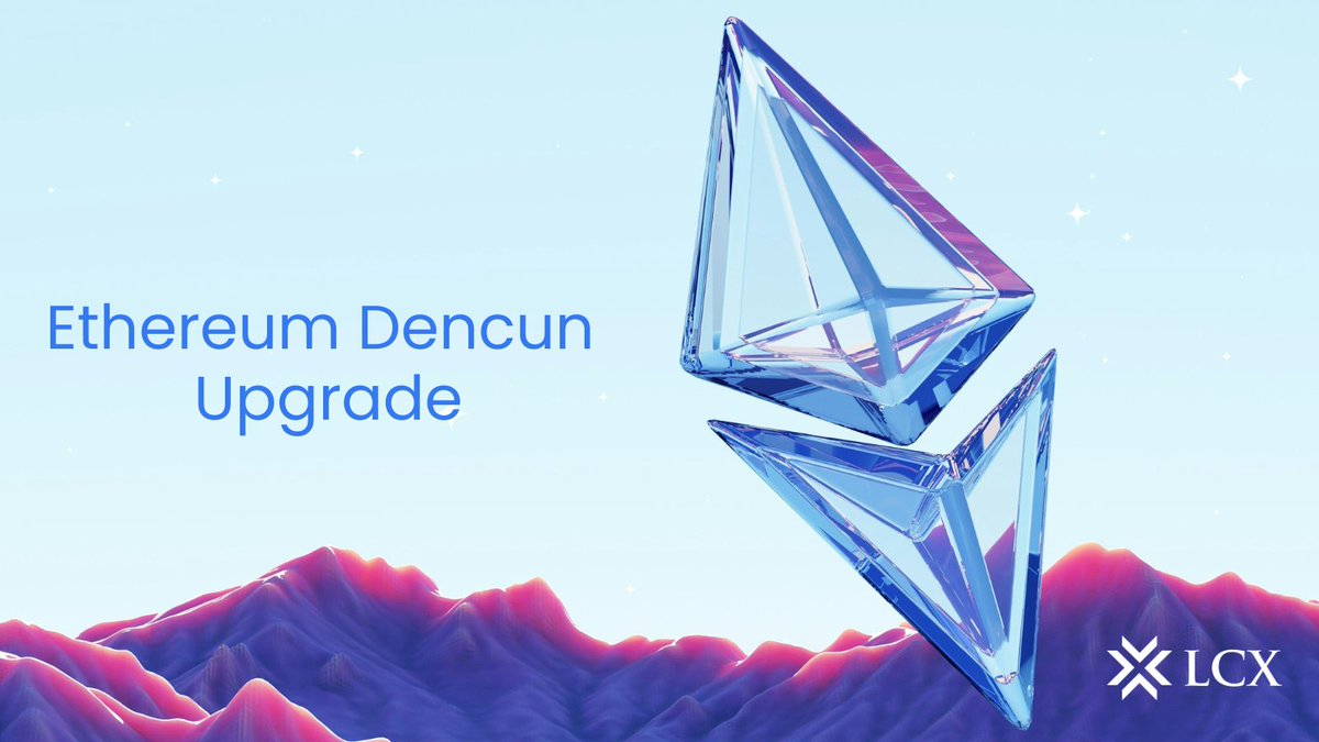 lcx's tweet photo. Day 5: #Ethereumupdate2024

The Dencun update (likely Q1 2024) is bringing MAJOR changes:

One of them is Lower fees for Layer 2 transactions thanks to increased data availability! This means cheaper &amp; faster DeFi &amp; NFT action!

#DeFi #NFT https://t.co/17kcF2u34A