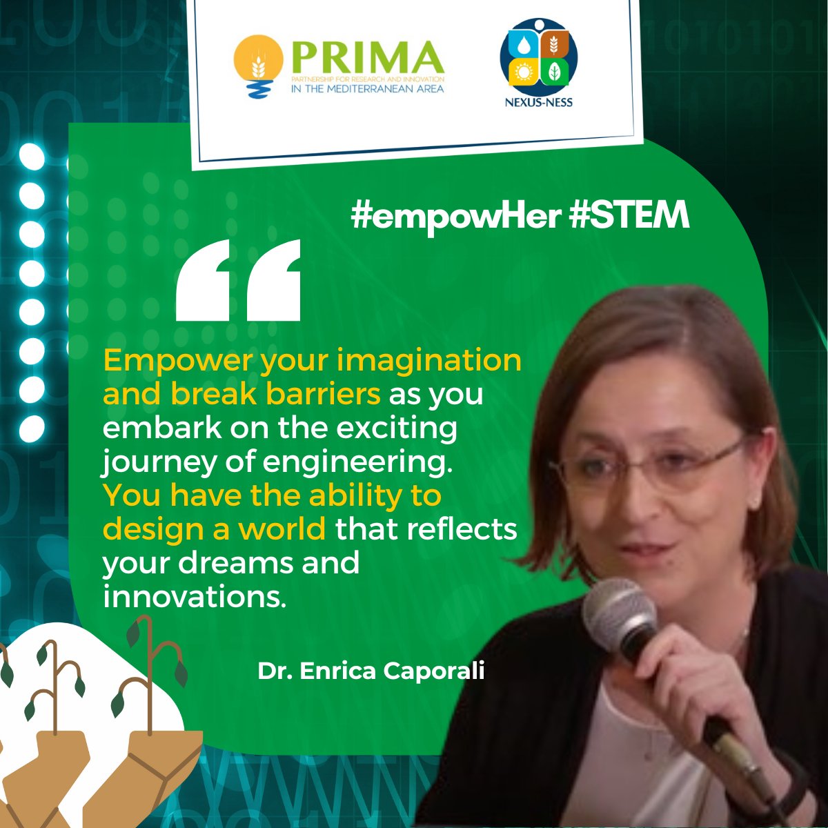 NexusNess_Prima's tweet photo. On occasion of #March8th, #InternationalWomensDay,
@PrimaProgram #NEXUSNESS consortium continues its campaign to encourage girls to pursue #STEM fields!
🛰️🌱💻🧪🔬
💡Designed by Università degli Studi di Firenze @UNI_FIRENZE
#empowHer #March8 #PRIMAProgram #NEXUSNESS #WEFE https://t.co/voL9JrWr4C