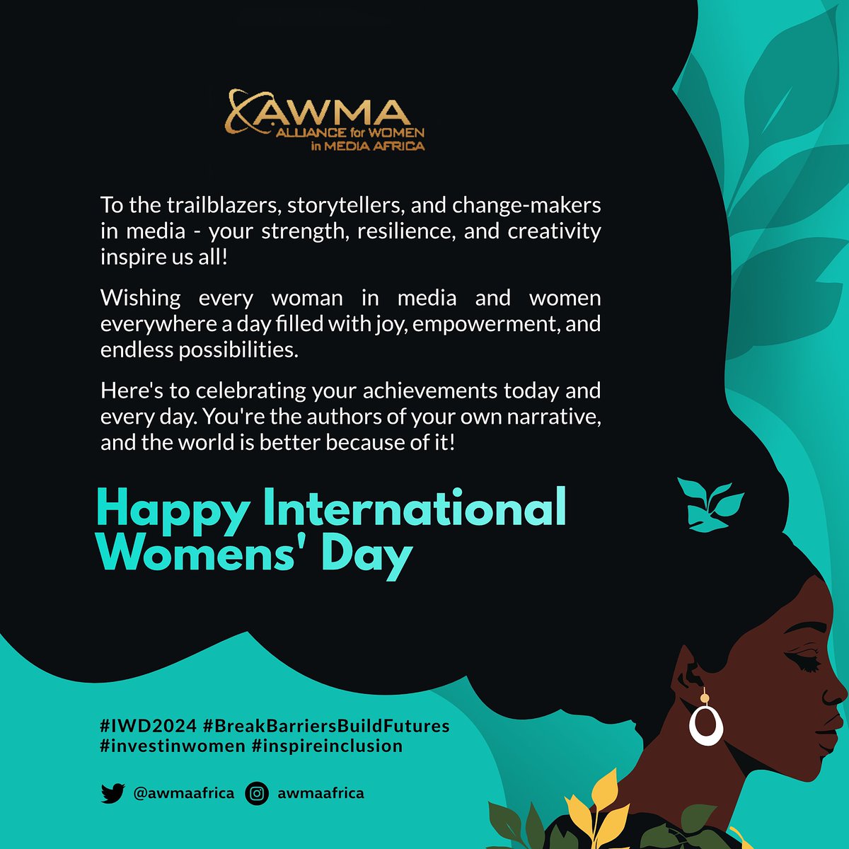 On this auspicious day, 2024 IWD AWMA adds her voice to say Gahbanye, ayekoo to all the Gallant women of Ghana.Let’s pat ourselves on the back, rise up even with worn out tools and step yet again into the arena. Cheers 🥂#InspireInclusion #investinwomen #InternationalWomensDay