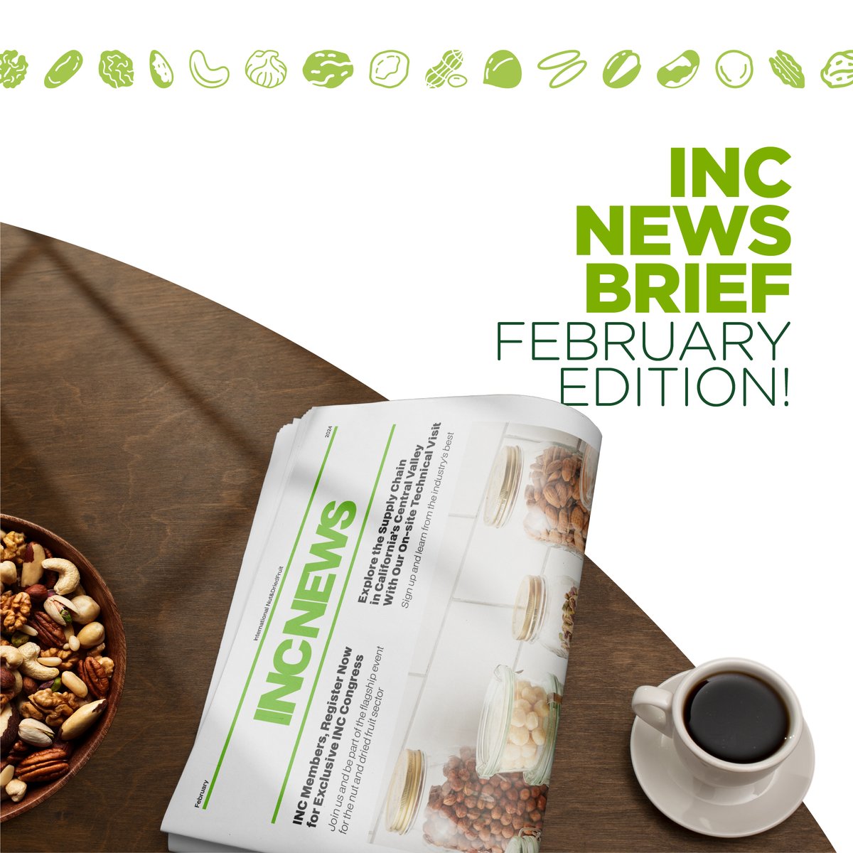 INC_NutFruit's tweet photo. #INCMembers: Don’t miss out! 👀   Our roundup of February’s biggest news, our monthly News Brief encapsulates all the top developments in the #nut &amp; #driedfruit industry!  Get the FULL lowdown ⬇️

https://t.co/4CURhuU0j6 https://t.co/TDBmEQQRjm
