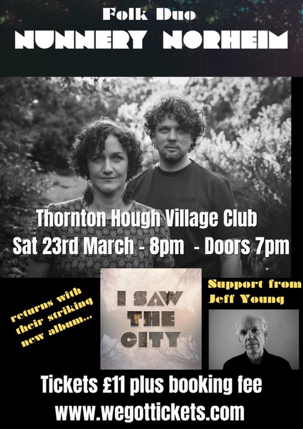 I'm on the bill here with the brilliant Nunnery Norheim. I'll be doing a bit of Ghost Town, maybe a sneak preview of Wild Twin. @nunnerynorheim @lizzienunnery @vidarnorheim @THVClive @DeanBNolan Tickets from: wegottickets.com/event/602628