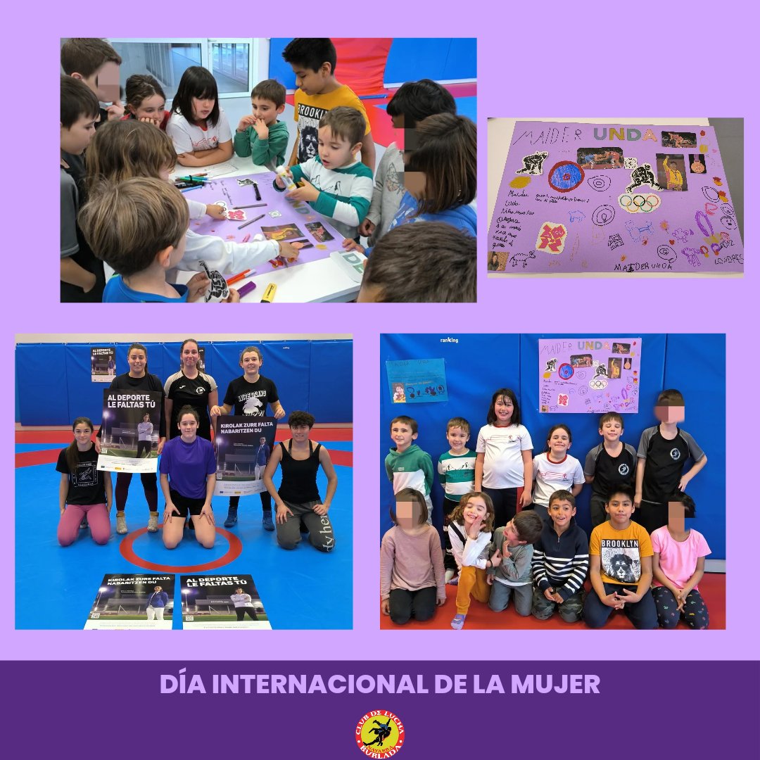 ~DIA INTERNACIONAL DE LA MUJER~
Este año nos hemos querido unir a la campaña de @deporte_kirolana de visibilizar a las mujeres deportistas y el deporte femenino.
Los más pequeñ<a href="/s/">『S』</a> han estado investigando y conociendo a una gran referente de la lucha femenina Maider Unda.