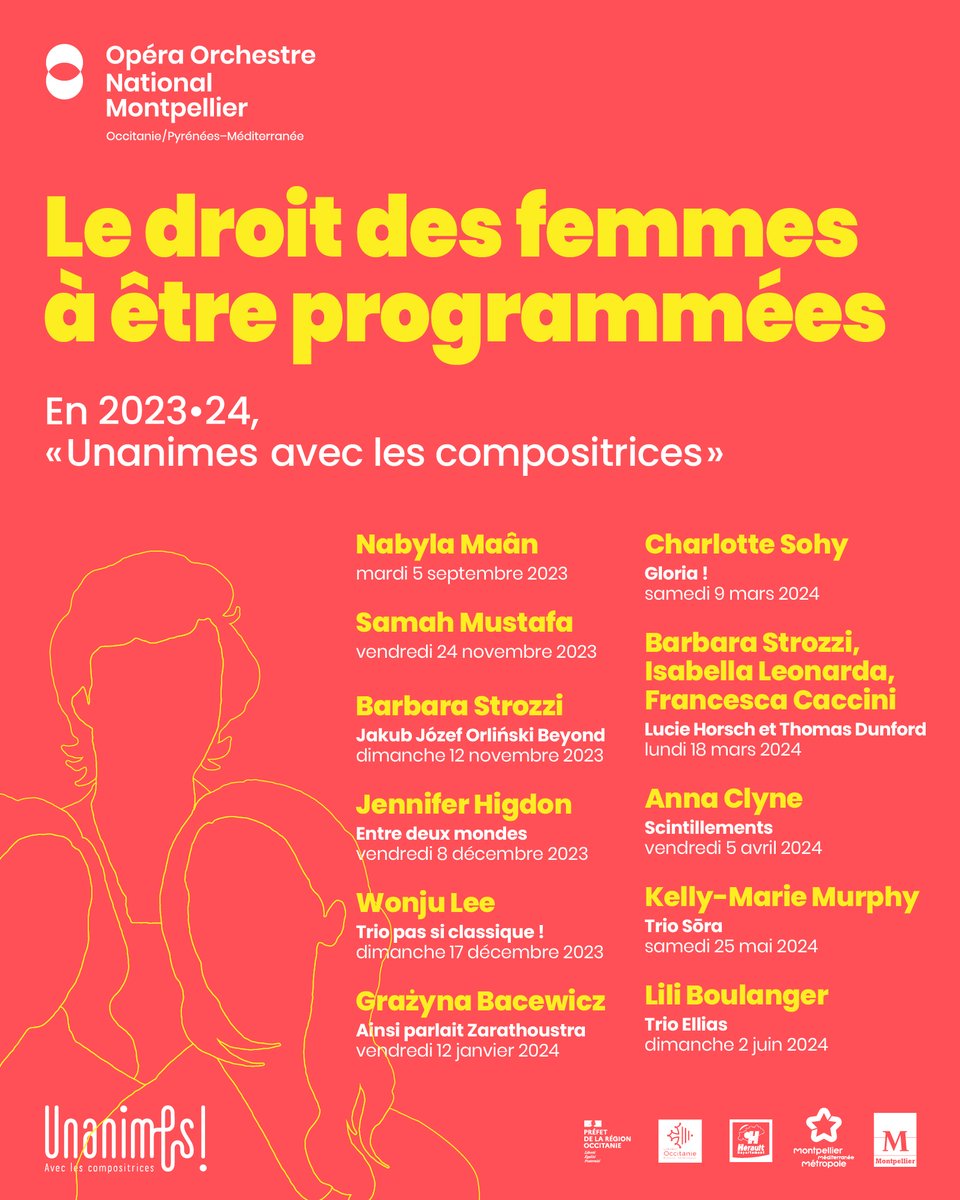 En ce 8 mars, nous célébrons les droits des femmes. Nous nous tenons aux côtés de @aforchestres pour une nouvelle Saison 'Unanime' avec les compositrices, dont les récentes études alertent sur l'absence dans la programmation des scènes lyriques et symphoniques françaises. ✊