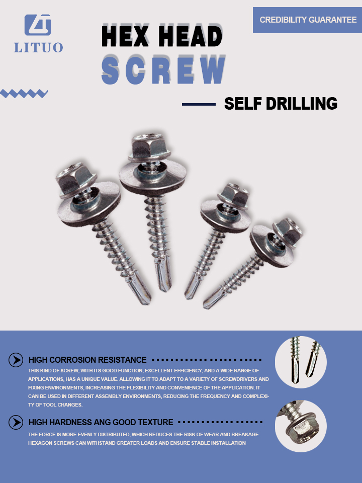 LituoFastener's tweet photo. "Introducing Hex Head Screws – the Perfect Solution for Your Fastening Needs! 🔩💪 
Upgrade your toolkit with our high-quality hex head screws, designed for strength, precision, and versatility. https://t.co/WpgNH9B3qV