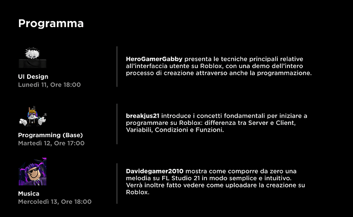 Roblox DevRel Italia tweet media