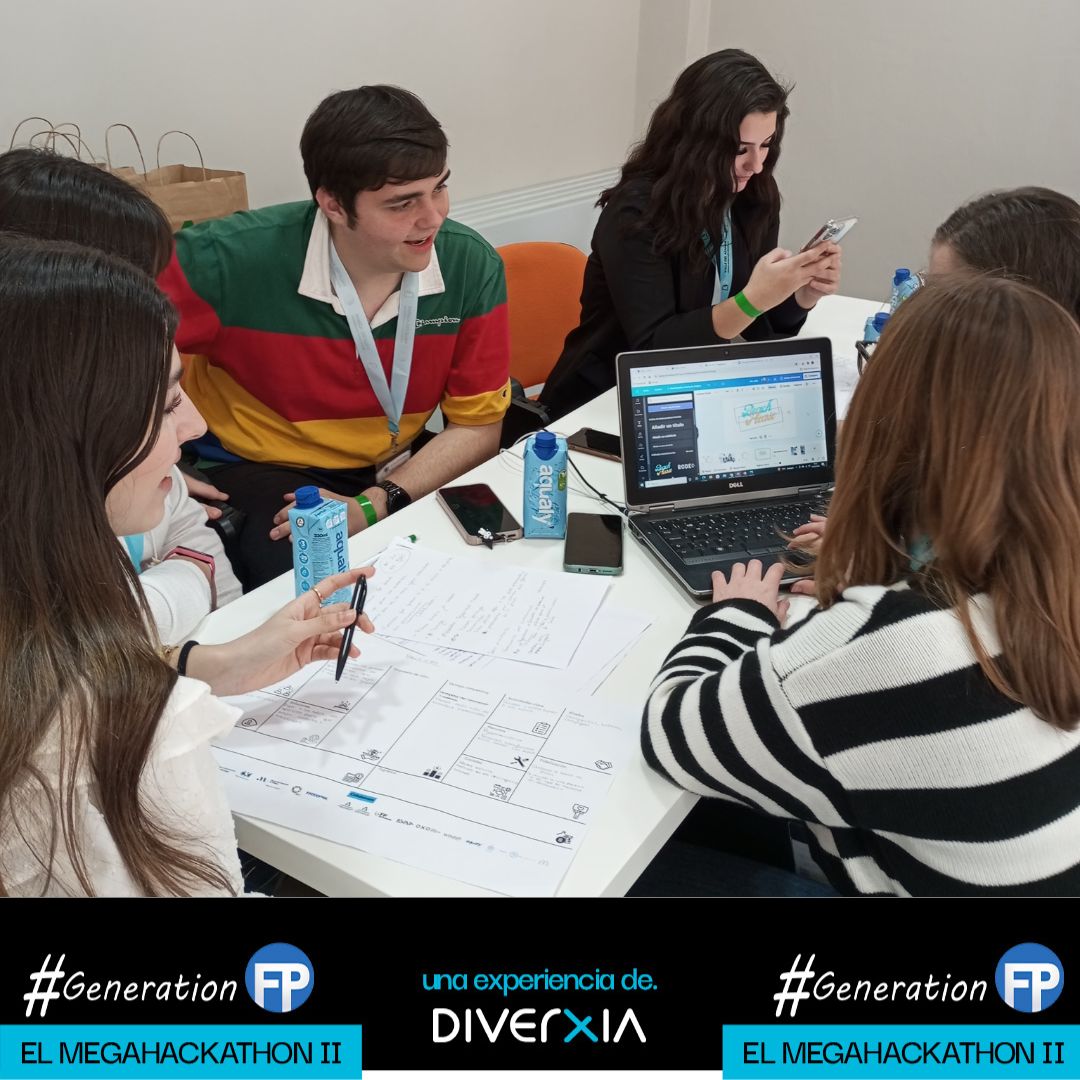 promalaga's tweet photo. El #megahackathon de #GenerationFP reunió el martes en @lanoria_mlg a 300 alumnos de FP de toda Andalucía para presentar el mejor proyecto empresarial. Enhorabuena a los finalistas (@DigitechFP, @EduBezmiliana, @ieslarosaleda e @ieslascumbres) y a @diverxiamlg por la organización https://t.co/sDlHJG9WlS