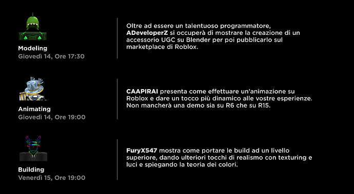 Roblox DevRel Italia tweet media