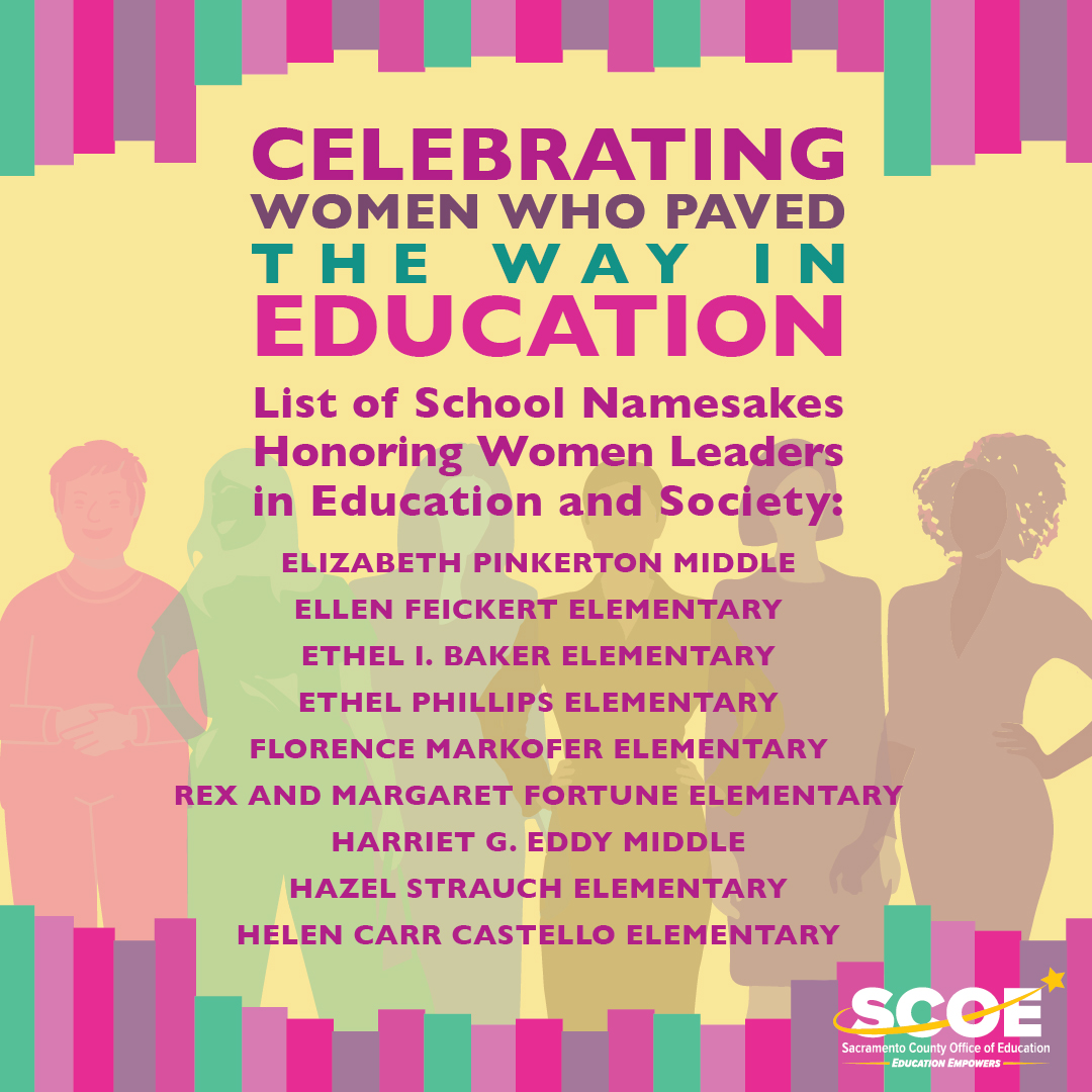 Join us as we continue our celebration of Women's History Month This Women's History Month, we honor the legacies of the incredible women and trailblazers whose names grace the halls of our schools.