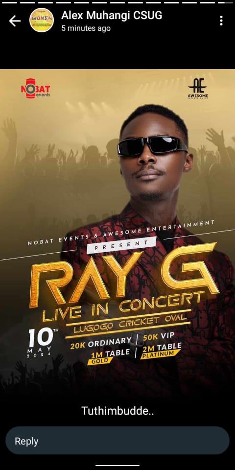AlioDidas's tweet photo. @Ray_G_official akaruga mbarara yaiza lugogo #Raygliveconcertlugogo https://t.co/51FwnqvC9k