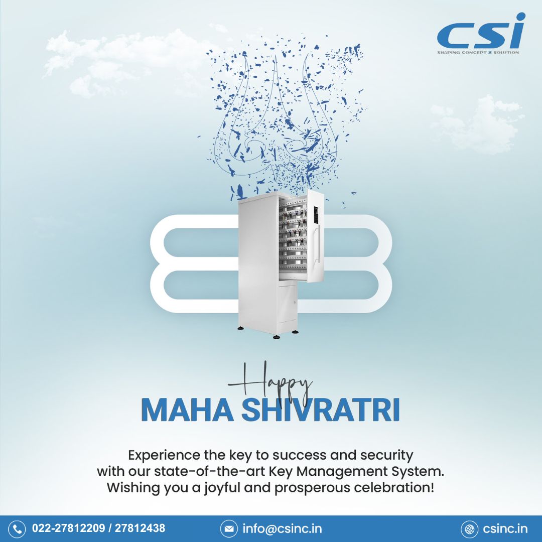 CsiComputech's tweet image. Secure Your Success This Mahashivratri with CSI Computech&apos;s Key Management System.✨This Mahashivratri, let the transformative energy guide you to heightened security and efficiency.

Contact us:  022-27812209 / 27812438
Visit our website: csinc.in

#csicomputech