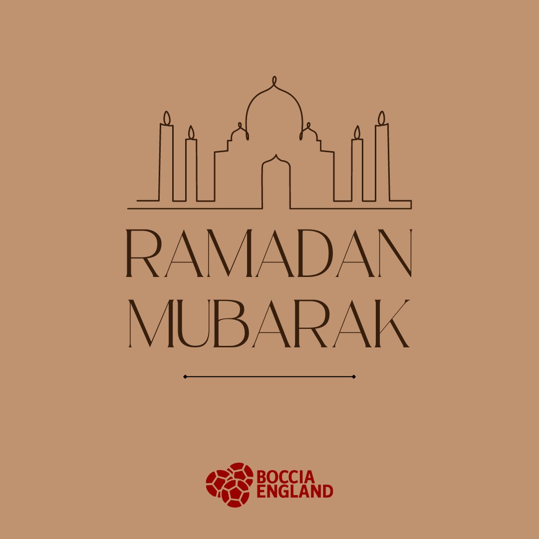 Ramadan Mubarak! Boccia England wishes you a blessed and Happy Ramadan!