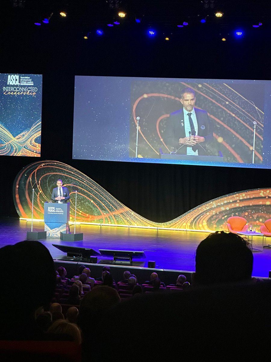 Absolutely right @JohnCam72037614 👏 addressing the #ASCL2024 Conference “To all in public life, be on the side of schools, be on the side of teachers, be on the side of the education system…”