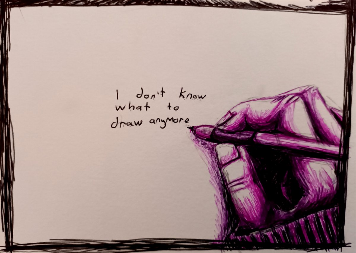 riverconriocht's tweet photo. heres a fun one i did about #depression and how it affects my creativity

#mentalhealth #art #mentalhealthart #traditionalart https://t.co/0SD9virzdx