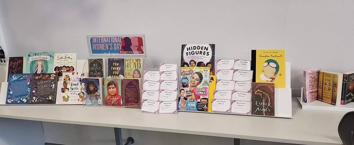 BolderLibrary's tweet photo. Happy International Women's Day 2024! #InspireInclusion has been our theme at the Bolder Academy Library https://t.co/AyDodZHmy2