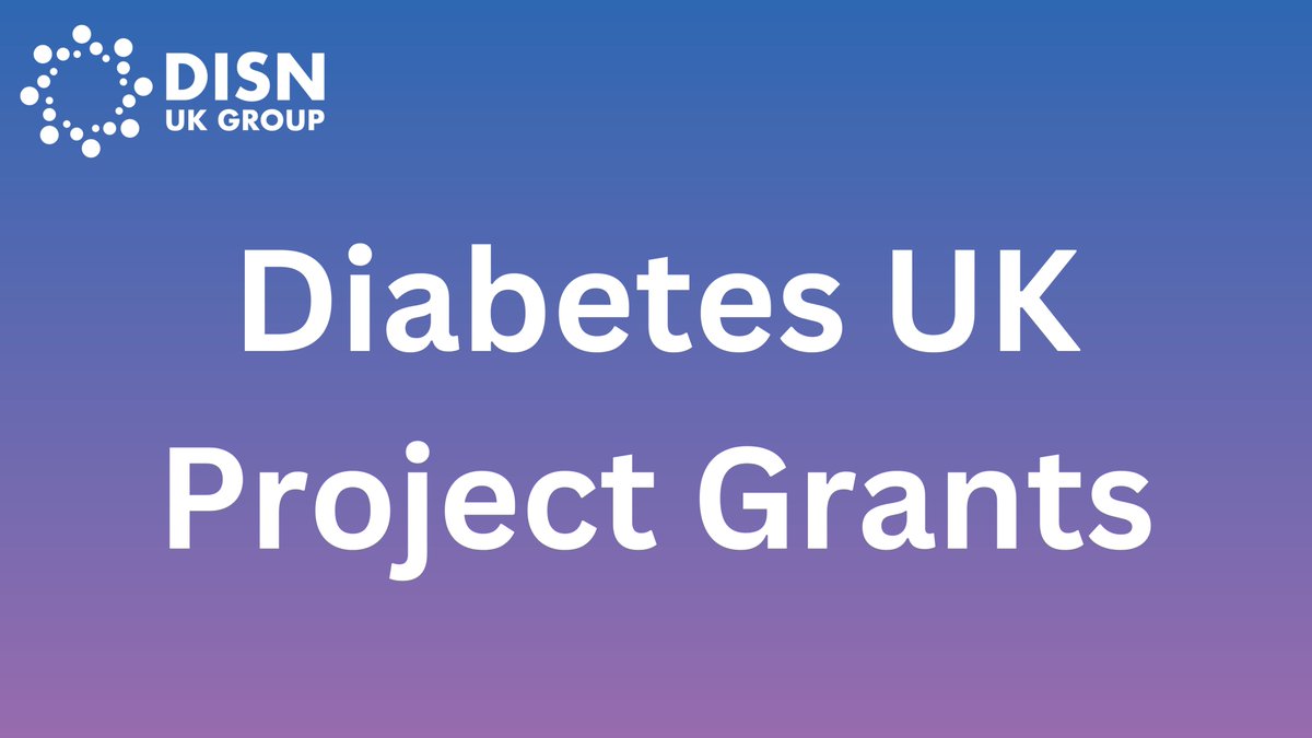 @DiabetesUK welcomes applications for research seeking to improve the implementation of glucose monitoring technologies for the care of people living with diabetes. More info here: tinyurl.com/4cawvxnv