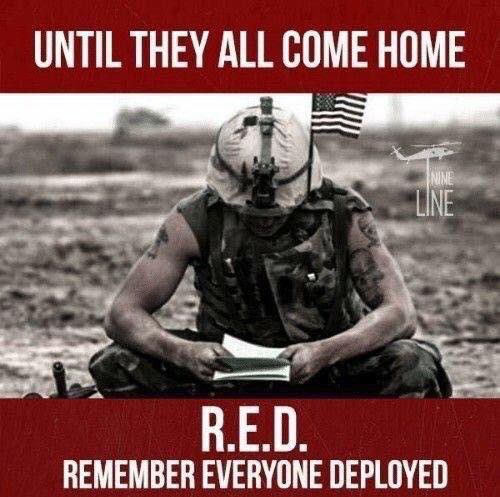 Good morning, Patriots!!🇺🇸👊🏻

🇺🇸🇺🇸RED FRIDAY🇺🇸🇺🇸

“Life without liberty is like a body without spirit.” 
                          ~ Kahlil Gibran ~

Remembering ALL of our great service members deployed here and overseas!

#RedFriday 
#WeSaluteYou 🫡 🇺🇸🇺🇸🇺🇸
#Thankful…