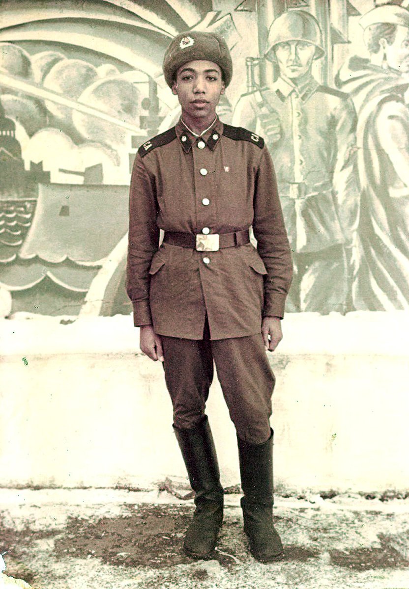PicturesUssr's tweet photo. Igor Khiryak was mobilized for obligatory army service at the age of 18 and joined the pontoon-bridge building brigade in Kiev in 1985. Soldiers of this army unit were eventually ordered to assist in the liquidation of Chernobyl disaster consequences. https://t.co/8g5MDj3clo