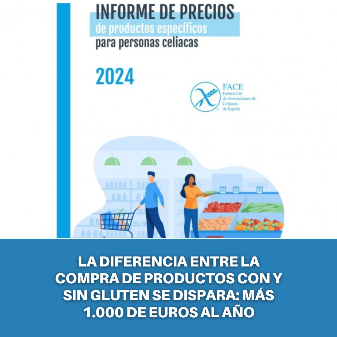 consumido_ra's tweet photo. La diferencia entre la compra de productos con y sin gluten se dispara: más 1.000 de euros al año

Desde @faceceliacos recuerdan que sigue sin aprobarse ninguna ayuda económica a nivel nacional para el colectivo celiaco

Más ➡️https://t.co/EDdy00myMi https://t.co/xUpqSs0gJh