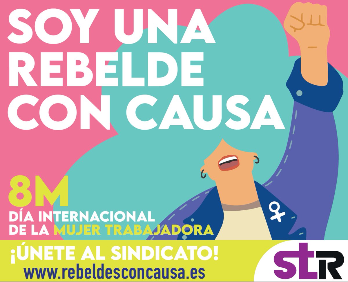 STR_Sindicato's tweet photo. En este #8M2024, recordamos que la lucha por la igualdad no es solo hoy, sino todos los días. 🙋‍♀️🌍

El techo de cristal persiste y las cifras lo demuestran: muchas mujeres siguen fuera de las juntas directivas y la brecha salarial es una realidad.

👉 Pero juntas somos más fuertes. No más mujeres sin representación, no más brecha salarial. Es hora de cambiar las estadísticas. #SoyRebeldeConCausa, sigamos luchando por una igualdad real en el trabajo.

Si te preguntas cómo, tus delegad@s de STR están aquí para guiarte: https://t.co/UF7cRAmcCb

#DiaInternacionalDeLaMujerTrabajadora #8marzo2024 #8M