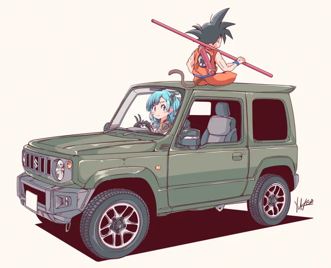 昔描いたものDB×ジムニー 