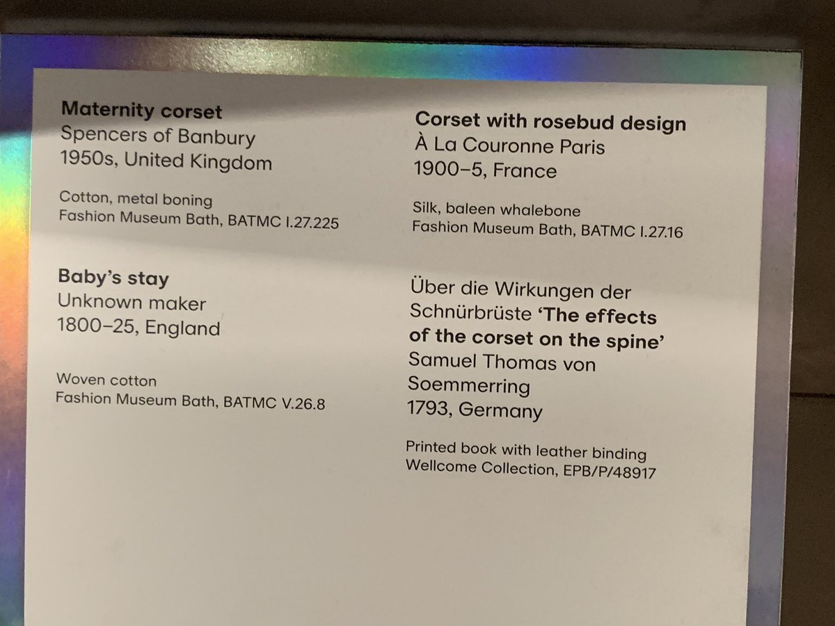 Happy #InternationalWomensDay! Today we visited the Beauty Exhibition at @ExploreWellcome at @wellcometrust (in London) and learned about perceptions of beauty. We learned about corsets (& padding) as used to enhance (perceived) beauty in women - acquiring figure 8/hour glass…