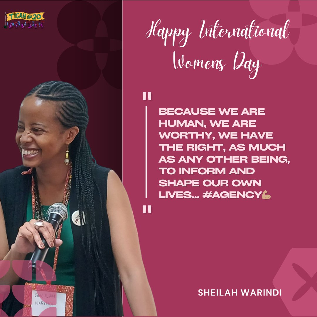 TICAH_KE's tweet photo. Celebrating #InternationalWomensDay! At TICAH, we believe in a future where every woman feels empowered, valued, and included.    Let's celebrate women's unique stories and contributions from all walks of life. Join us in building a world that recognizes and embraces inclusion. https://t.co/Epl3nICD70
