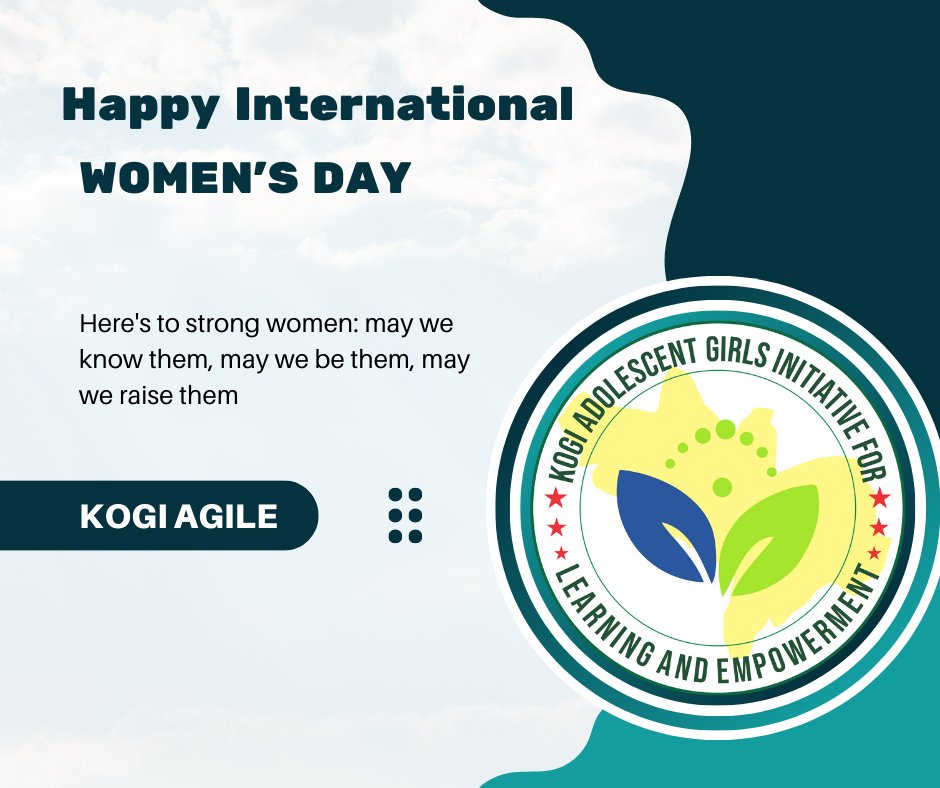 Today, we celebrate the incredible achievements, resilience and strength of women everywhere. At Kogi AGILE, we honor the diverse voices and contributions of women in technology and beyond. Together, we strive for equality, empowerment, and innovation #InternationalWomensDay2024