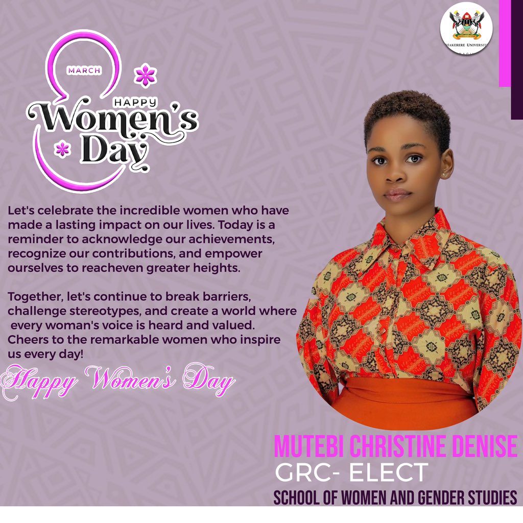 Women's Day is a great opportunity to appreciate and uplift the incredible women around us. Happy women’s day to all women out there,special thanks the women that have fought to challenge different stereotypes,let us all work for a generation of strong and empowered women