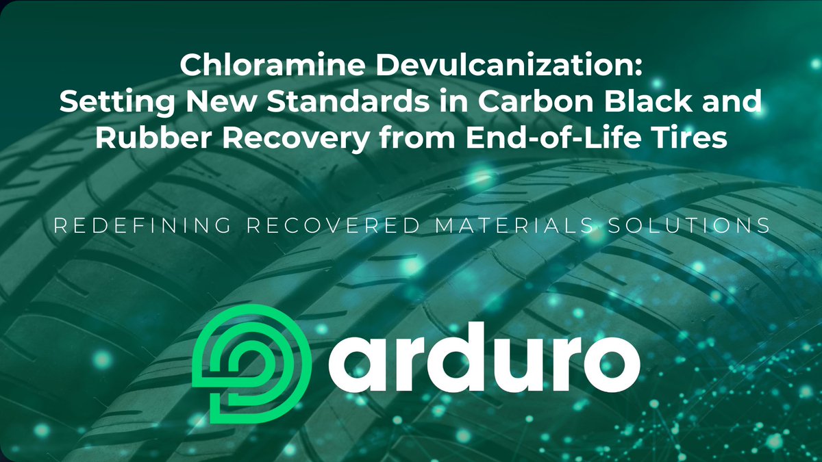 If you missed it…
 
…then take a look at Arduro’s article in @RubberWorld!
 
Any questions?  We’d love to hear from you!
 
➡️ bluetoad.com/publication/?m…

#RubberIndustry #TireIndustry #Sustainability #Recycling #CircularEconomy #TireRecycling #RecoveredCarbonBlack #EndOfLifeTires