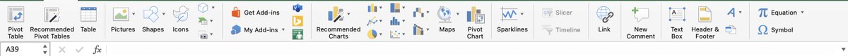 Minghowriter's tweet image. Anyone know how to insert signature in Excel for Mac? Online instructions say to click "Text" in Insert menu, then "Signature Line", but my version of Excel offers no Text option on tool bar. This is what I see when I click Insert. Ideas?