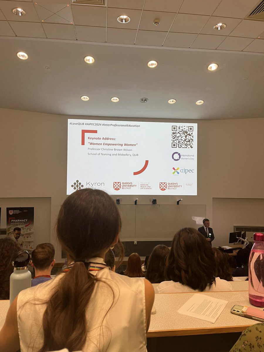 sophreilly's tweet photo. What a great start to the AIPEC event! Women empowering women.  Good look to all the teams. #LoveQUB #AIPEC2024 #InterProfessionalEducation @tcddublin @tcd_ot https://t.co/t8oDmNWe7B