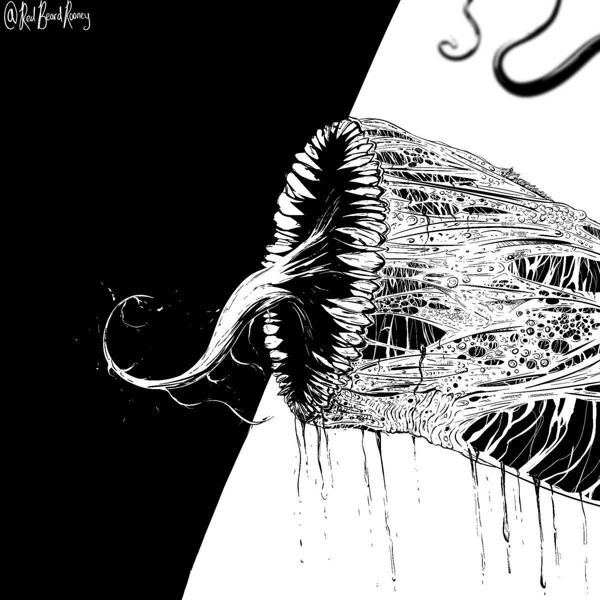 It’s been a while since I’ve done some #wormart (I’m running out of ways to make worm drawings interesting lol). This one is heavily inspired by comics/sketches by Todd McFarlane.
Hope you enjoy. 

(Unfortunately there seems to be some quality loss during upload to Twitter).