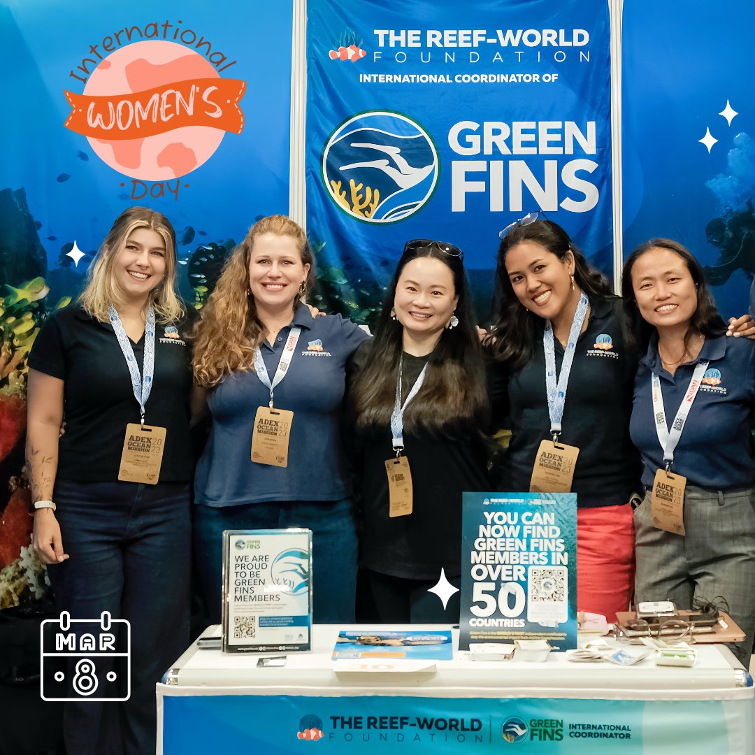 Join us this International Women’s Day as we celebrate the incredible women behind Reef-World! 🎉 These remarkable women are driving our mission forward and making waves for marine conservation! 👉 Click to read the full story: reef-world.org/blog/women-beh… #Reefworld #GreenFins #IWD