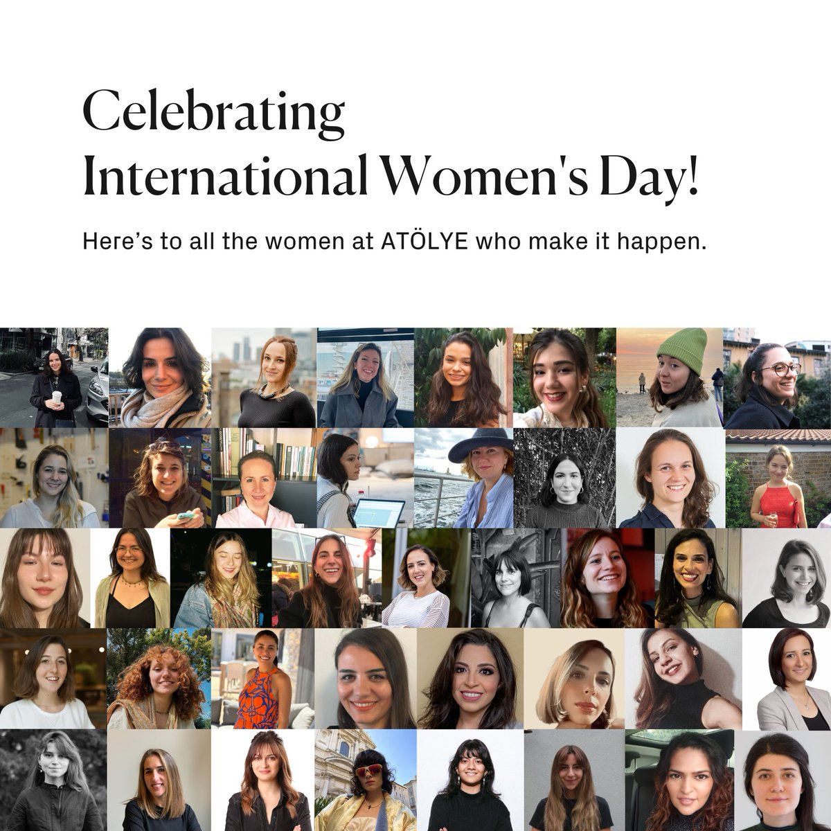 At ATÖLYE we celebrate women everyday! We’re proud of the fact that over 69% of our workforce are women, and more than 65% of our managerial positions are filled by women.

How are you supporting gender equality in your spaces? 

#InternationalWomensDay