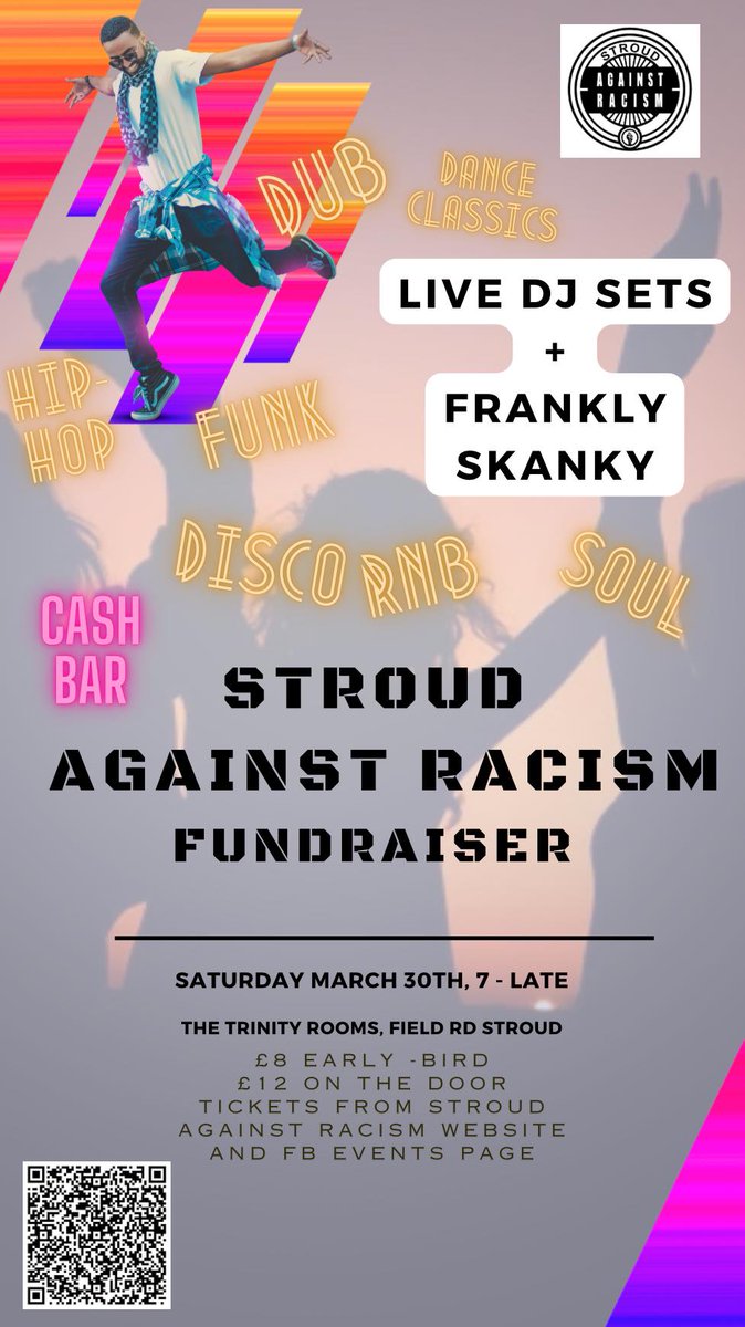 StroudSAR's tweet photo. Stroud Against Racism is having its first-ever live music fundraiser! https://t.co/84Qj4jmAaY