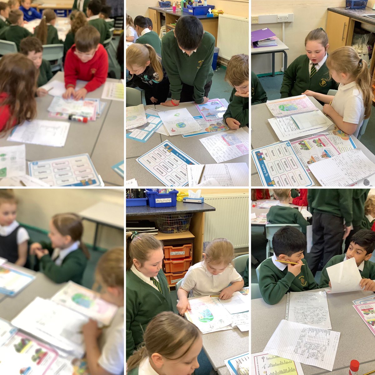 pp_accrington's tweet photo. #Class4M have enjoyed sharing their wonderful posters about how the save the planet with #Class2C #WritingatPeelPark https://t.co/6RlqX1DFz3