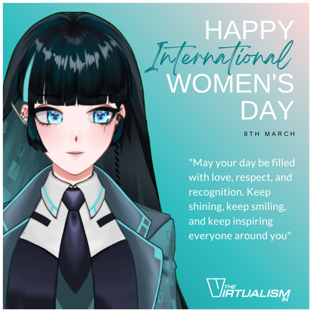 VirtualismIn's tweet photo. A Very happy international womens day from Virtualism IN. 

 #womensday  #vtubers #vtuberen #indianvtuber #india https://t.co/5PSzEIgCF1