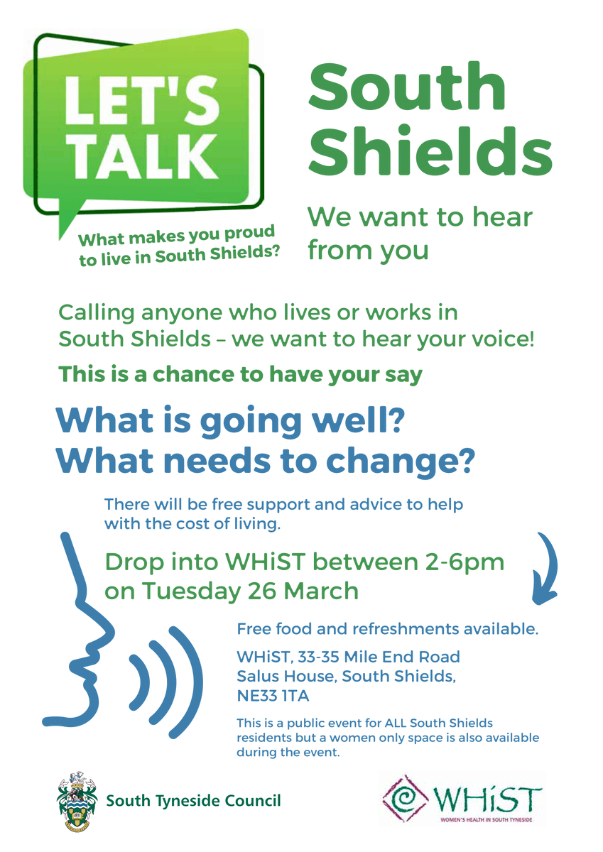 HospitalityHope's tweet photo. Our friends at @WHiST1986 are holding a special event later this month which they encourage ALL to attend
#SouthTyneside #WHIST #LetsTalk https://t.co/pHWI7c1Uxx