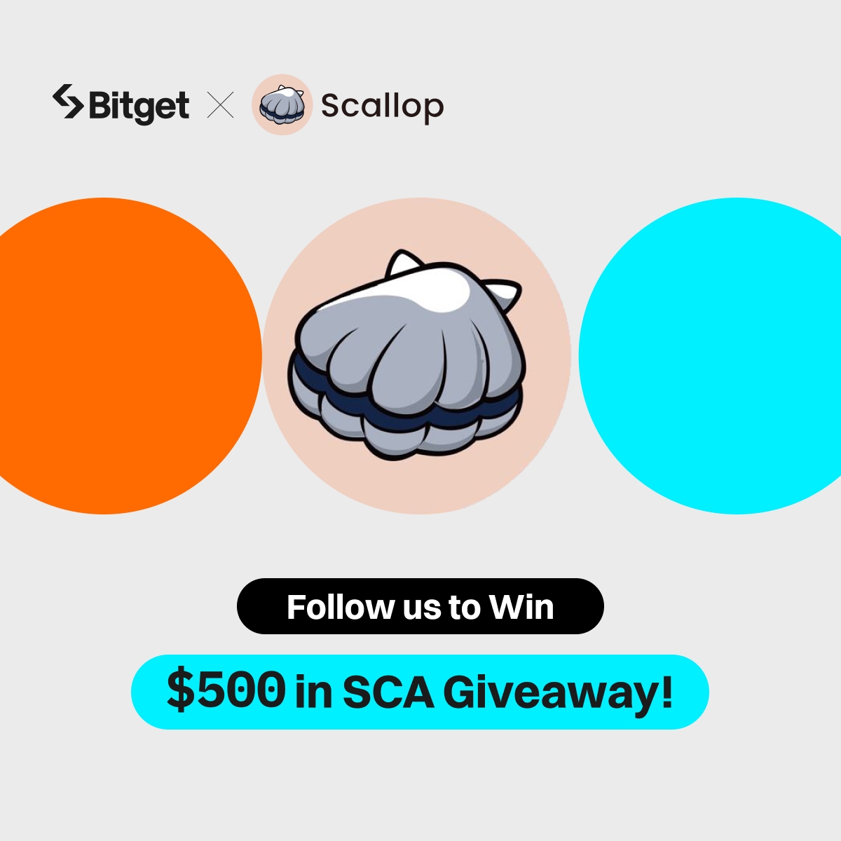 bitget's tweet photo. Join the #Bitget x $SCA Giveaway! 

💰 $500 worth of $SCA (10 winners) 

1️⃣ Follow @bitgetglobal 
2⃣ Repost with #SCAxBitget & tag your friends 
3⃣ Fill out the form: https://t.co/ARdu5Sm438
4⃣ Join: https://t.co/f7DL1nSPpL